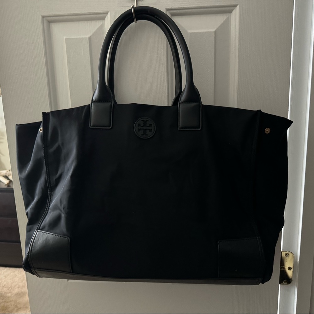 Tory Burch (authentic) black tote bag.